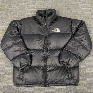 The North Face Retro 1996 Nuptse TNF Puffer Down Jacket Black Mens Size XL Y2K